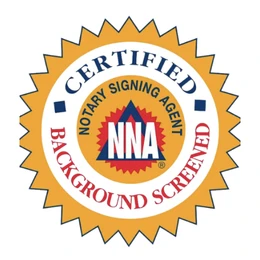 National Notary Association background screened badge